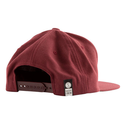 Salty Crew Poppin Off 6-Panel Hat - Burgundy