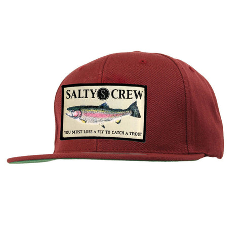 Salty Crew Rainbow Hat - Burgundy