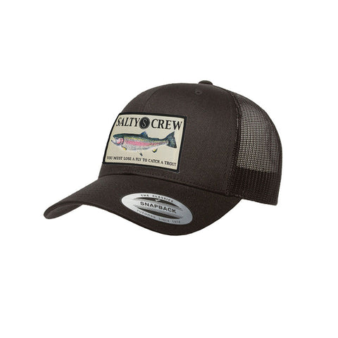 Salty Crew Rainbow Retro Hat - Black