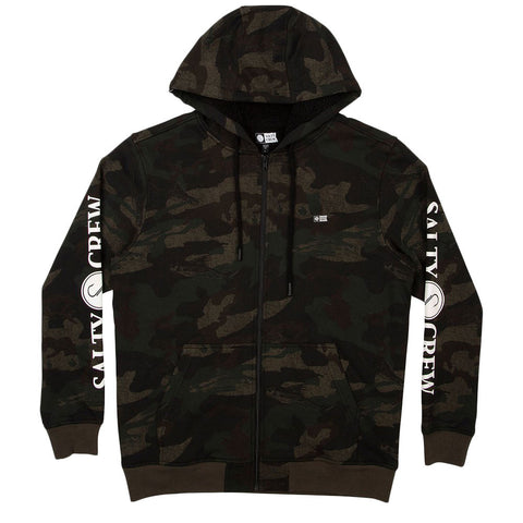 Salty Crew Refuge Sherpa Zip Fleece - Camo