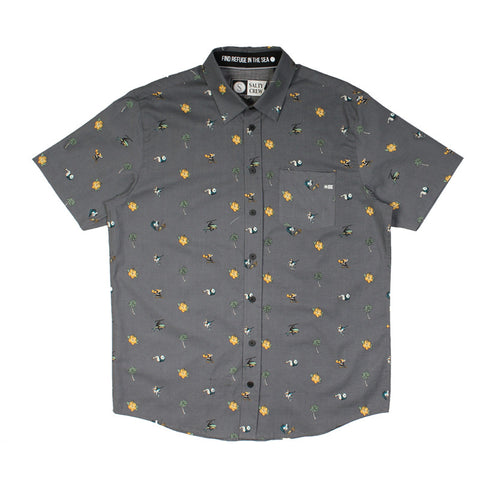 Salty Crew Rocks & Docks Shirt - Charcoal