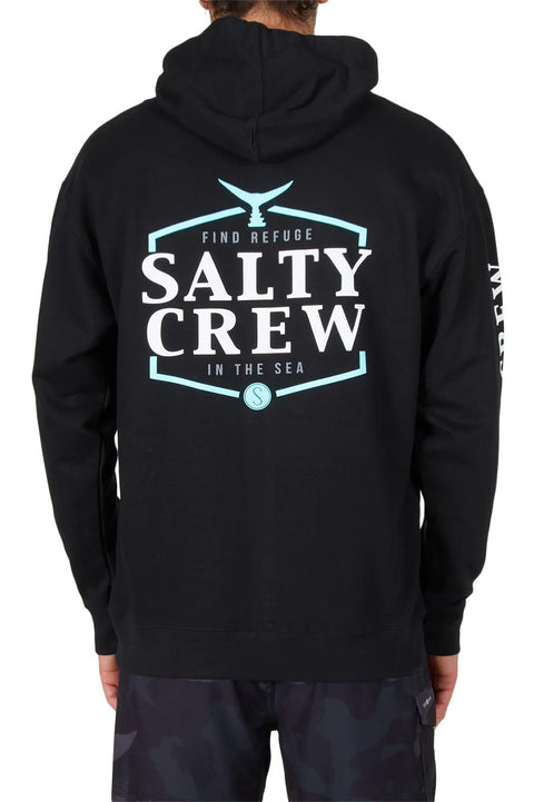Salty Crew Skipjack Hooded Fleece - Black - Back