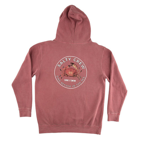 Salty Crew Softshell Overdyed Fleece - Wine