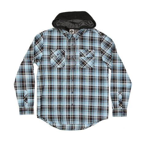 Salty Crew Stern Hooded Flannel - Navy