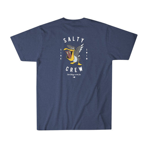 Salty Crew Swooped Tee - Navy Heather