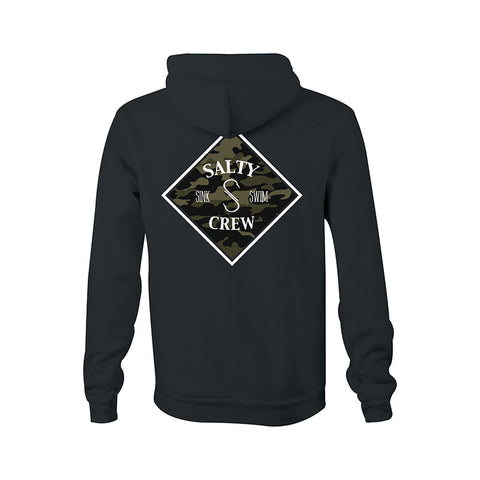 Salty Crew Tippet Camo Hoodie - Black