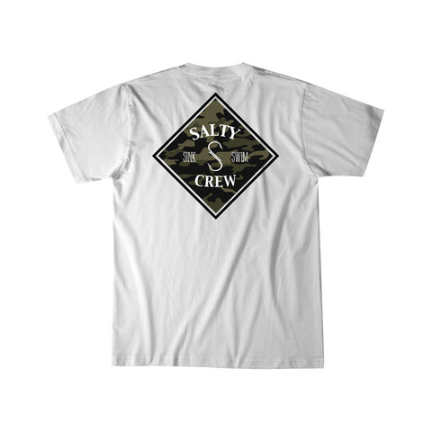 Salty Crew Tippet Camo Tee - White
