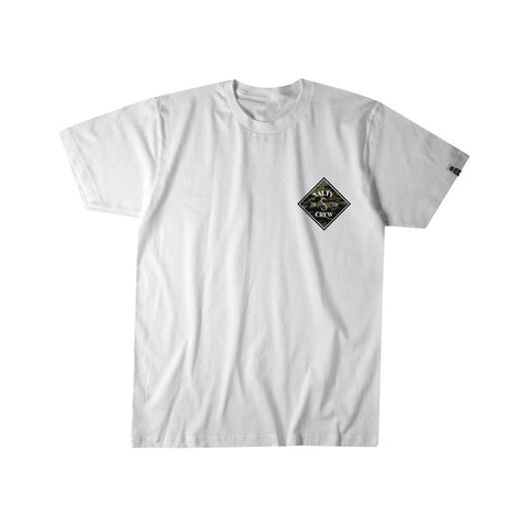 Salty Crew Tippet Camo Tee - White