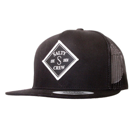 Salty Crew Tippet 5 Panel Hat - Black