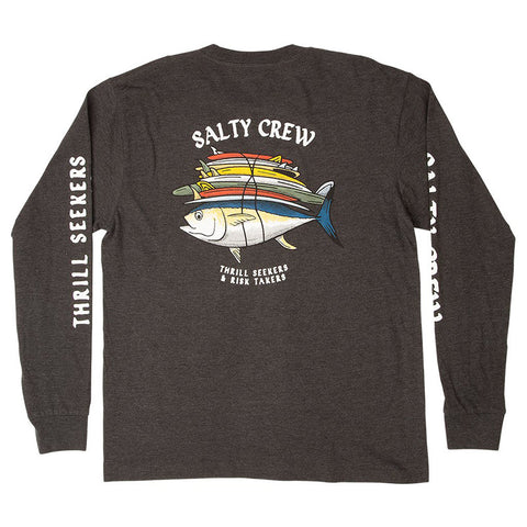 Salty Crew Voyager L/S Tee - Charcoal Heather
