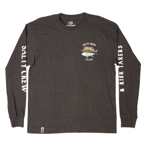 Salty Crew Voyager L/S Tee - Charcoal Heather