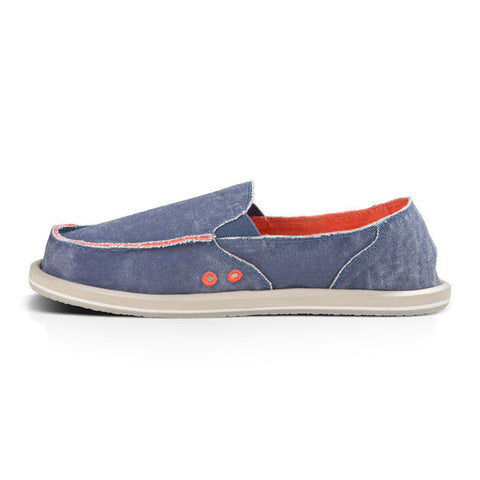Sanuk Donna Distressed Sidewalk Surfers - Slate Blue