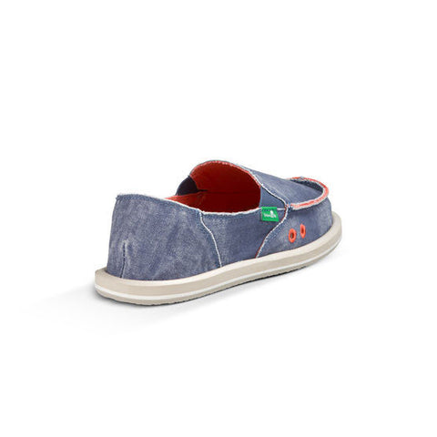 Sanuk Donna Distressed Sidewalk Surfers - Slate Blue