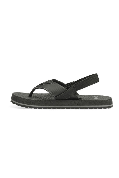 Sanuk Little Kids Root Beer Cozy Sandal - Black - Inner Side