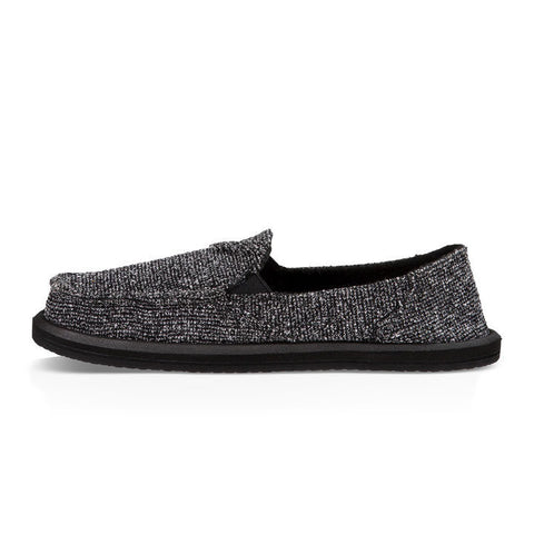 Sanuk Pick Pocket Knitster Sidewalk Surfers - Black