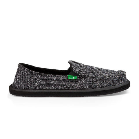 Sanuk Pick Pocket Knitster Sidewalk Surfers - Black