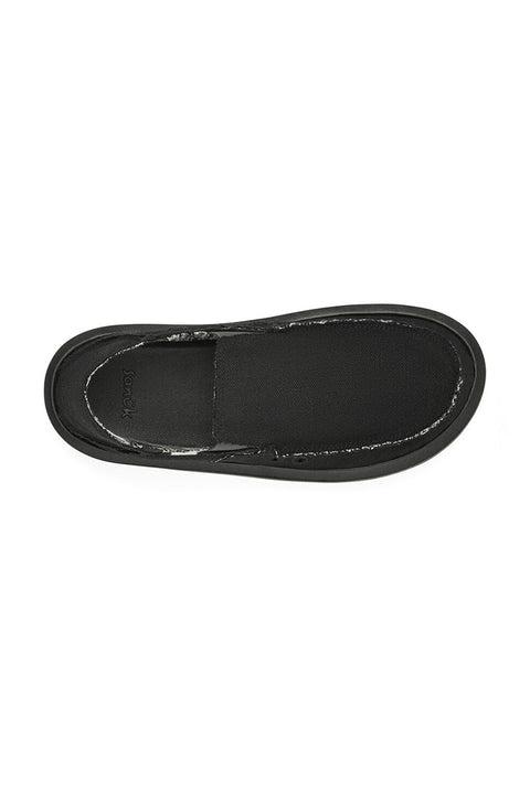 Sanuk Vagabond ST Hemp Sidewalk Surfers - Black - Top