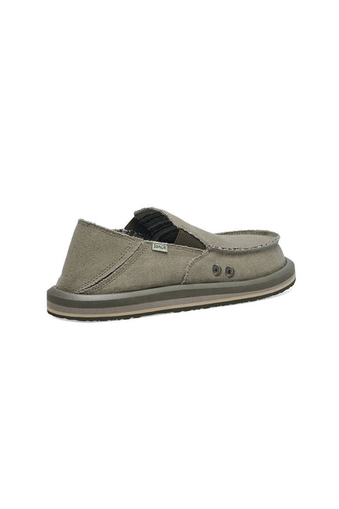 Sanuk Vagabond ST Hemp Sidewalk Surfers - Earth - Back