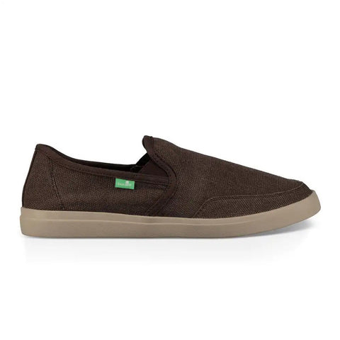Sanuk Vagabond Slip On Wide Shoe - Brown