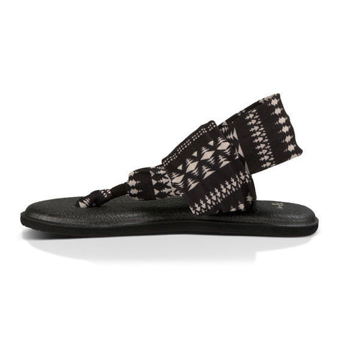 Sanuk Yoga Sling 2 Prints Sandal - Black / Natural Koa Tribal