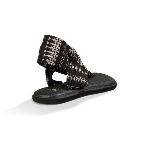 Sanuk Yoga Sling 2 Prints Sandal - Black / Natural Koa Tribal