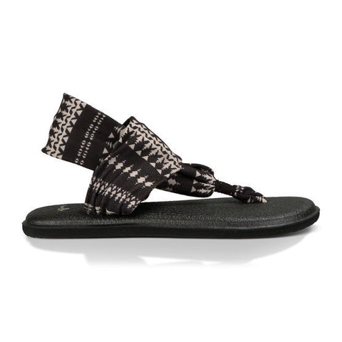 Sanuk Yoga Sling 2 Prints Sandal - Black / Natural Koa Tribal