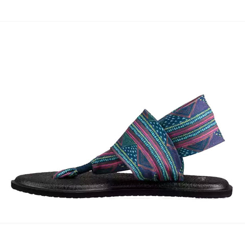 Sanuk Yoga Sling 2 Prints Sandal - Navy Multi Geo Stripes