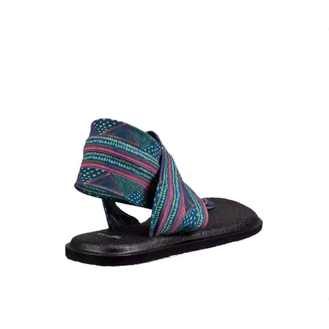 Sanuk Yoga Sling 2 Prints Sandal - Navy Multi Geo Stripes