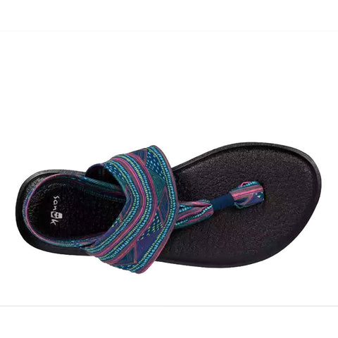 Sanuk Yoga Sling 2 Prints Sandal - Navy Multi Geo Stripes
