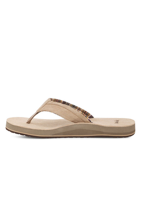 Sanuk Ziggy ST Suede Sandal - Tan - Inner Side