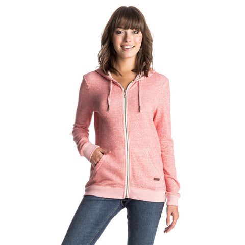 Roxy Signature Zip Hoodie - Faded Rose
