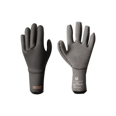 SisstrEvolution Women's Sisstr 3mm Surf Glove - Solid Black