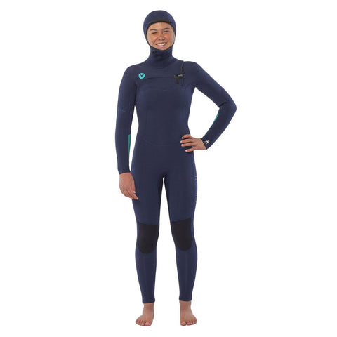 SisstrEvolution 5/4 Hooded Chest Zip Wetsuit - Strong Blue