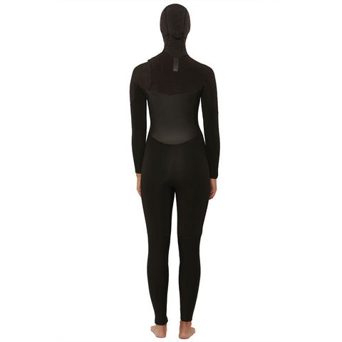 SisstrEvolution 7 Seas 5/4 Hooded Chest Zip Wetsuit - Black Heather
