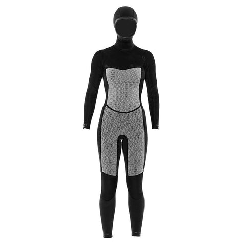 SisstrEvolution 7 Seas 5/4 Hooded Chest Zip Wetsuit - Black Heather