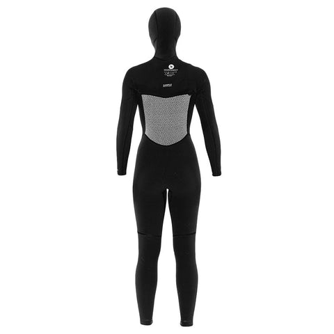 SisstrEvolution 7 Seas 5/4 Hooded Chest Zip Wetsuit - Black Heather