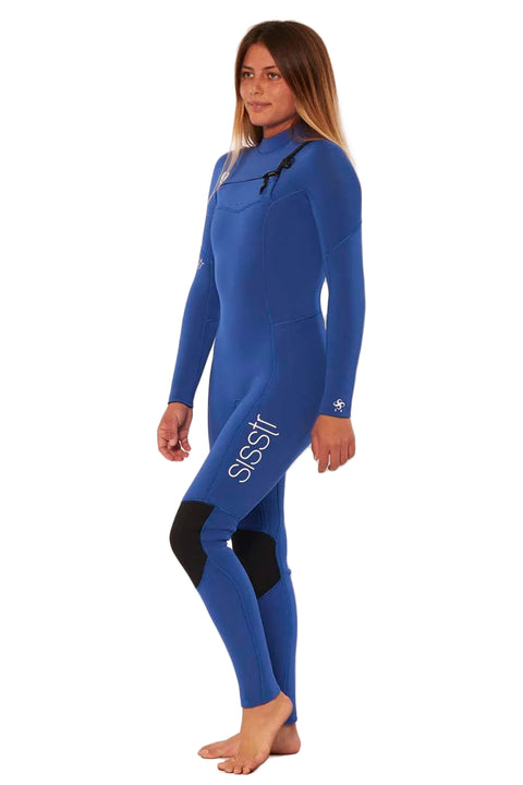 SisstrEvolution 7 Seas 5/4 Chest Zip Wetsuit - Bright Blue