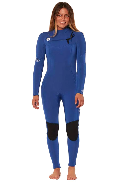 SisstrEvolution 7 Seas 5/4 Chest Zip Wetsuit - Bright Blue