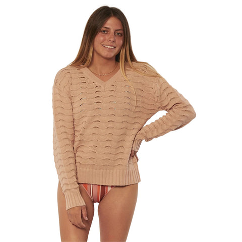 SisstrEvolution Aria L/S Knit Sweater - Pink Smoke