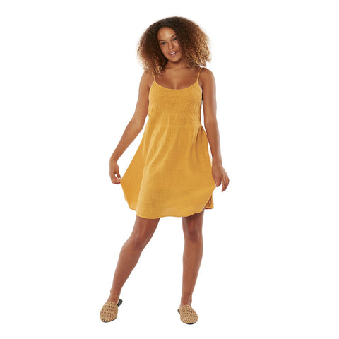 SisstrEvolution Barnes Woven Tank Dress - Sunny