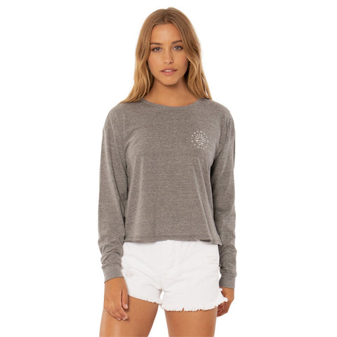 SisstrEvolution Board Stack L/S Knit Tee - Heather Grey