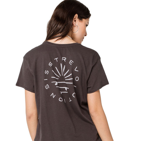 SisstrEvolution Board Stack S/S Knit Tee - Charcoal
