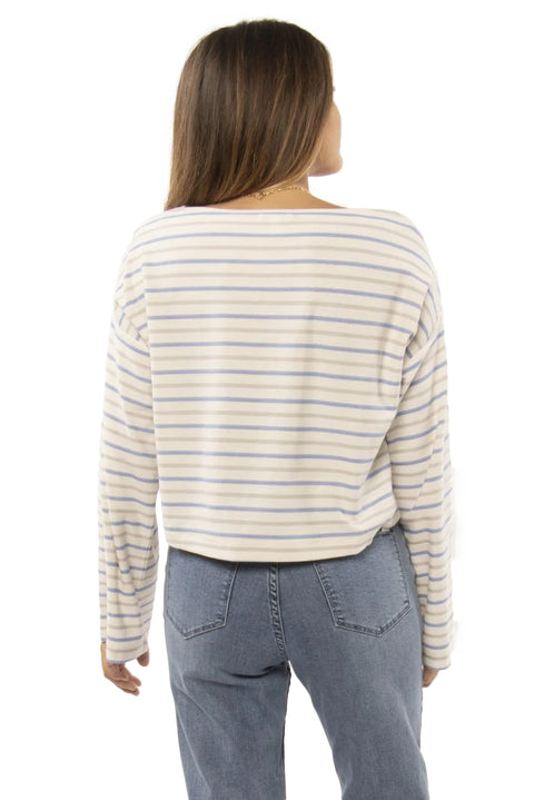 SisstrEvolution Camillo L/S Knit Top - Breaker Blue