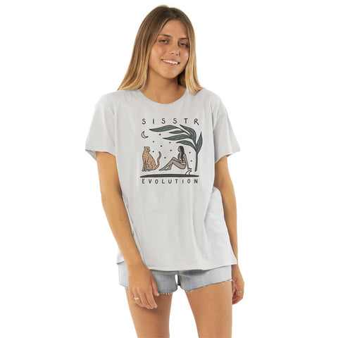 SisstrEvolution Jungle Gal Knit Tee - Blue Mist