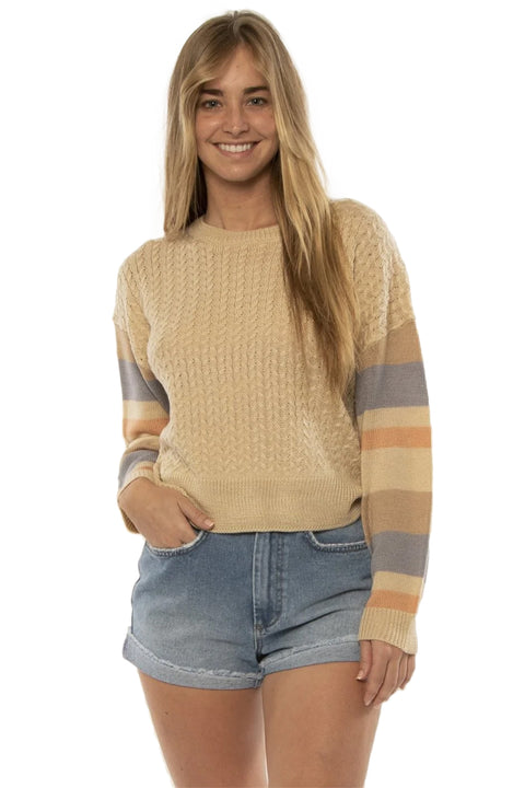 SisstrEvolution Pearl Sweater Top - Biscotti