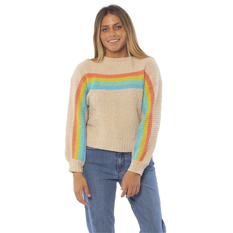SisstrEvolution Ricci L/S Knit Sweater - Sea Salt
