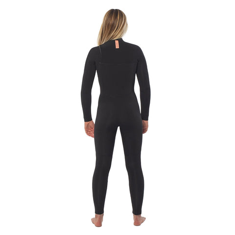 SisstrEvolution 7 Seas 5/4 Chest Zip Wetsuit - Solid Black