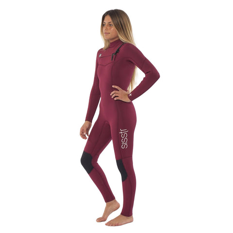 SisstrEvolution 5/4 Chest Zip Wetsuit - Wine