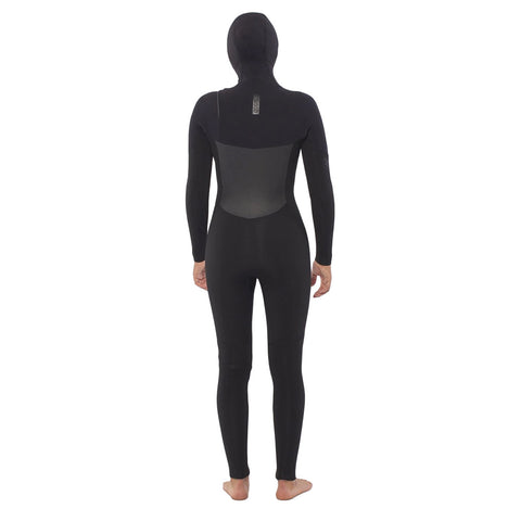 SisstrEvolution 7 Seas 5/4 Hooded Chest Zip Wetsuit - Solid Black