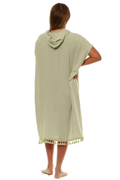 SisstrEvolution Sunny Side Hooded Towel - Palma Green - Back